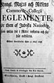 Judenreglement 1782