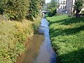 De Pegnitz, stroomafwaarts van de stad Pegnitz