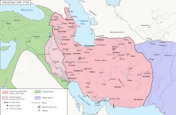 Map of Safavid Iran and its surroundings