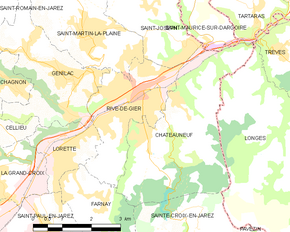 Poziția localității Rive-de-Gier