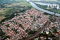 Vue aérienne du centre historique de Stockstadt