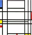 Image 16Piet Mondrian, "Composition No. 10" 1939–1942, De Stijl (from History of painting)