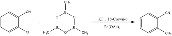 Reaction of boroxine