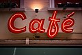 "Café" neon sign in Breda