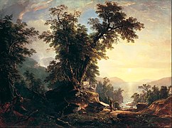 Las vísperas del indio (1847), de Asher Brown Durand, Casa Blanca, Washington D.C.