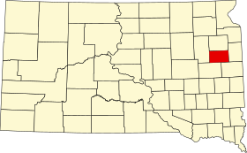 Localisation de Comté de Hamlin(Hamlin County)