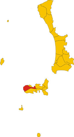 Marcianas läge i Livorno