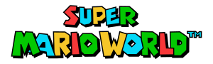 The logo for Super Mario World