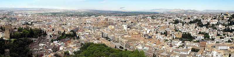 Vista panorámica desde la Alhambra