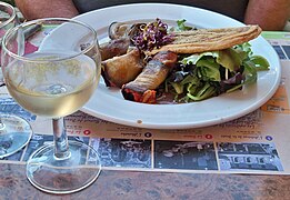 Roulés d'aubergines farcis.