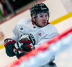 Zach Parise v dresu Minnesota Wild