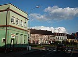 Historic townhouses in the town center