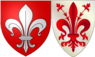 Armes de Lille et de Florence.