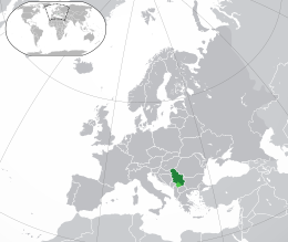 Serbia - Localizzazione