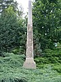 Kur­sächsische Post­meilen­säule (Ganz­meilen­säule) in Alt­zella bei Nossen, Sachsen