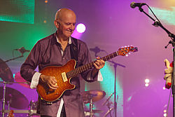 Dan ar Braz with his guitar