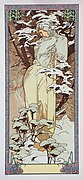 L'Hiver par Alfons Mucha.