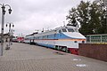 ER200-105 at the Moscow Railway Museum, Rizhsky station