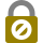 Gold padlock