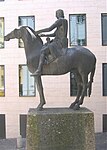 Reiterdenkmal für Ludwig den Bayern, 1967, in München am Alten Hof