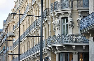 Yellow brick of Alsace-Lorraine street (19th c.)