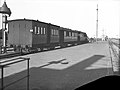 Zicht op het perron van station Aalsmeer; circa 1946 - 1950