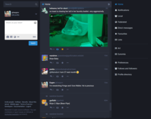 Mastodon set i en browser