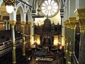 Intérieur de la Nouvelle synagogue de West-End à Londres.