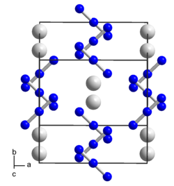 Elementarzelle von Kaliumazid