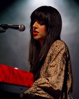 Brooke Fraser on stage.