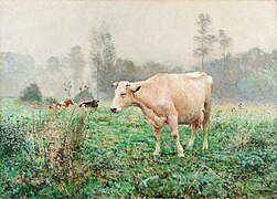 date? Vaches dans les prés