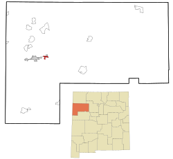 Location of Church Rock, New Mexico