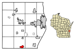 Location of Random Lake in Sheboygan County, Wisconsin.