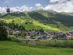 Vy över Sankt Anton am Arlberg