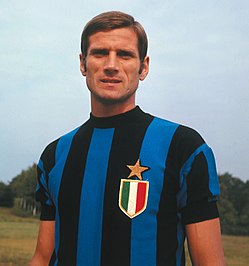 Facchetti 1967-ben az Internazionale mezében