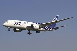 Een Boeing 787 van All Nippon Airways