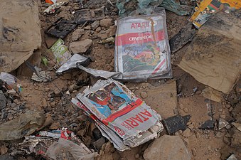 Atari E.T. the Extra-Terrestrial and Centipede cartridges found in a landfill in 2013, 30 years after 1983.