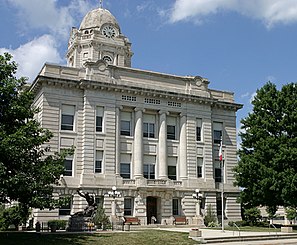 Das Jasper County Courthouse in Newton, gelistet im NRHP Nr. 81000249[1]