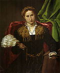 Retrato de Laura Pola, 90 × 75 cm, Pinacoteca di Brera, Milán, 1543–44