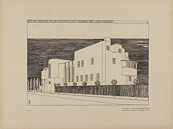 Entry for the House for an art lover competition, by Charles Rennie Mackintosh (1900)[231]