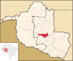 Localização de Alvorada d'Oeste em Rondônia