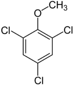 Strukturformel von 2,4,6-Trichloranisol