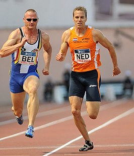 Erik Wijmeersch (links) tijdens de Europacup 2008