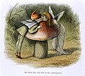 An elf and a fairy kissing, from In Fairy Land (1870)