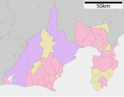 浜名大橋の位置（静岡県内）