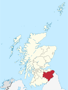 Poziția regiunii Scottish Borders