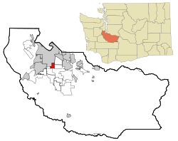 Location of Midland, Washington