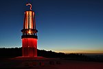 Geleucht med ljusinstallation i Halde Rheinpreussen