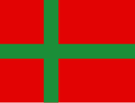 Nieamptelike vlag van die Deense provinsie Bornholm (1970’s)