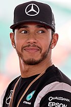 Portrait of Lewis Hamilton